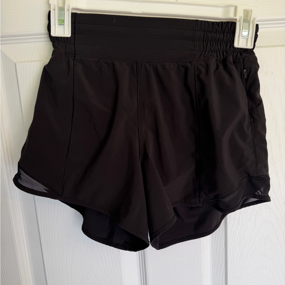 lululemon athletica Black High-Waist Athletic Shorts